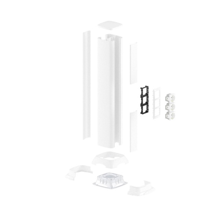 Алюминиевая колонна DKC 09592 0.71м белый в интернет магазине Stels.kz