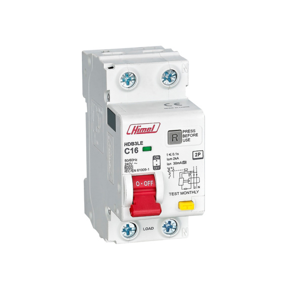 АВДТ Himel HDB3LE 2Р 16А 30мА AC АВДТ Himel HDB3LE 2Р 16А 30мА AC