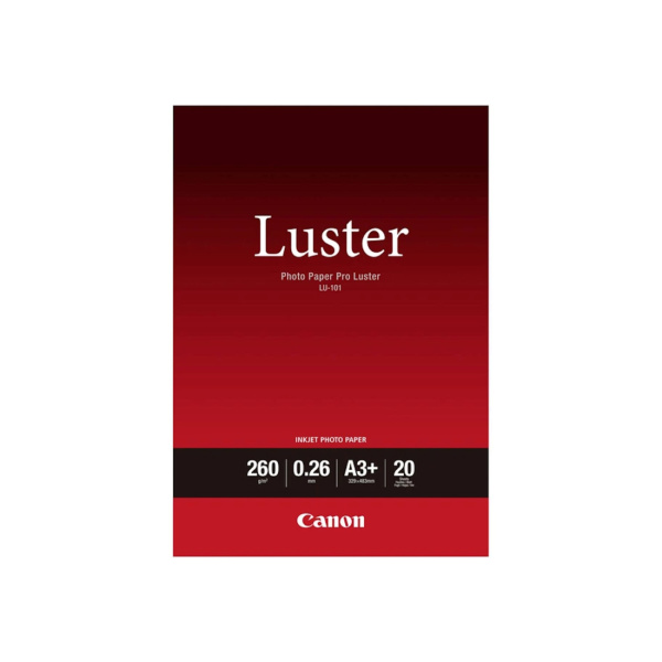 Глянцевитая фотобумага Canon LU-101 Pro Luster A3+ 20 шт.