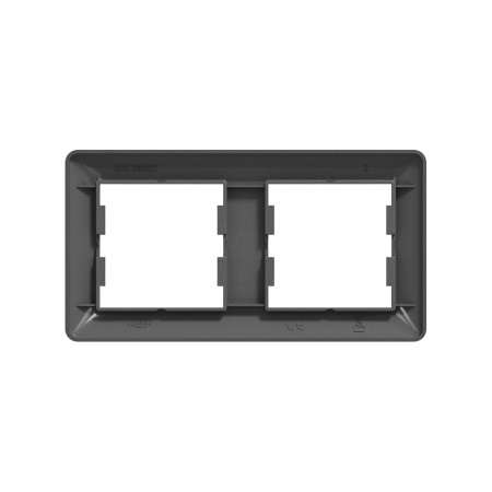 Рамка горизонтальная SE EPH5805271 Asfora EM 2 постовая антрацит в интернет магазине Stels.kz