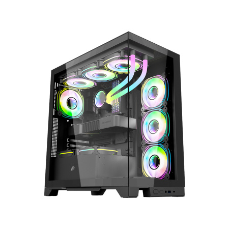 Компьютерный корпус 1STPLAYER MIKU Mi8 Black 3FBR-1FB без Б/П в интернет магазине Stels.kz