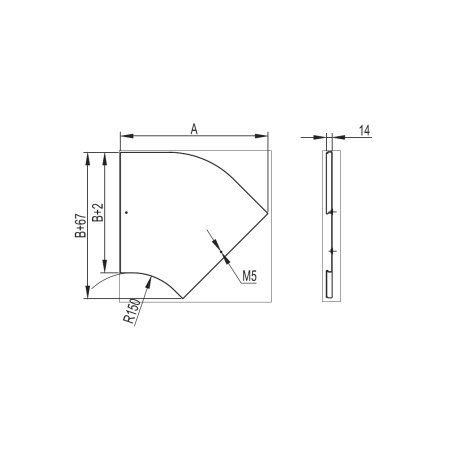Крышка на угол CPO 45 горизонтальный 45° DKC осн.100 в комплекте с метизами и пластинами в интернет магазине Stels.kz