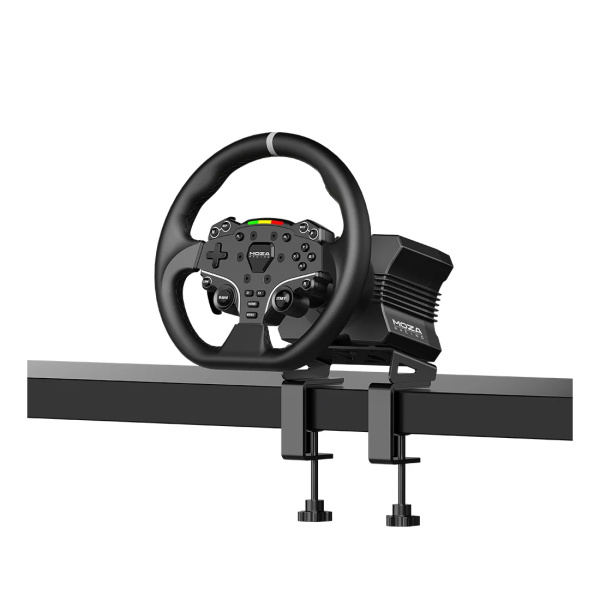 Комплект для симрейсинга MOZA R5 (база R5, руль ES, двойные педали SR-P Lite, настольный зажим) в интернет магазине Stels.kz