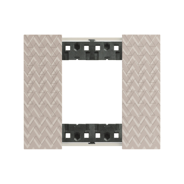 Рамка декоративная Bticino KA4802MM Living Now 1 пост 2 модуля Оптик