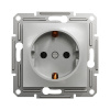 Розетка SE EPH2900161 Asfora с заземлением 16А механизм винтовой алюминий в интернет магазине Stels.kz