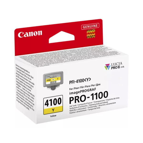 Купить не дорого Чернильный картридж Canon PFI-4100 Yellow в интернет магазине Stels.kz Чернильный картридж Canon PFI-4100 Yellow в интернет магазине Stels.kz