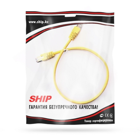 Патч Корд SHIP Cat.5e FTP LSZH RJ-45 0.5 м S4025YL0050-P в интернет магазине Stels.kz