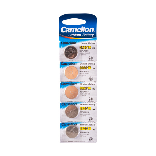 Батарейка CAMELION Lithium CR2016-BP5 5 шт. в блистере Батарейка CAMELION Lithium CR2016-BP5 5 шт. в блистере