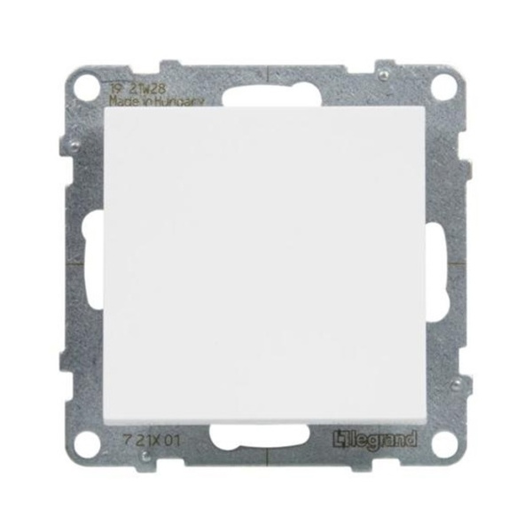 Выключатель одноклавишный Suno 10А 250В безвинт.зажим Белый в интернет магазине Stels.kz