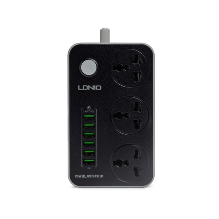 Купить не дорого Сетевой фильтр LDNIO Universal SC3604 3 розетки 6*USB 5V/3.4A Портов 2м в интернет магазине Stels.kz Сетевой фильтр LDNIO Universal SC3604 3 розетки 6*USB 5V/3.4A Портов 2м в интернет магазине Stels.kz