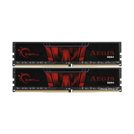 Комплект модулей памяти G.SKILL Aegis F4-2666C19D-16GIS DDR4 16GB (Kit 2x8GB) 2666MHz в интернет магазине Stels.kz