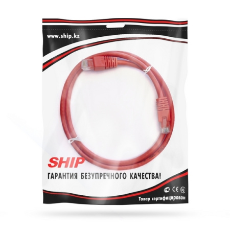 Патч Корд SHIP Cat.6 UTP LSZH RJ-45 1 м S6025RD0100-P в интернет магазине Stels.kz