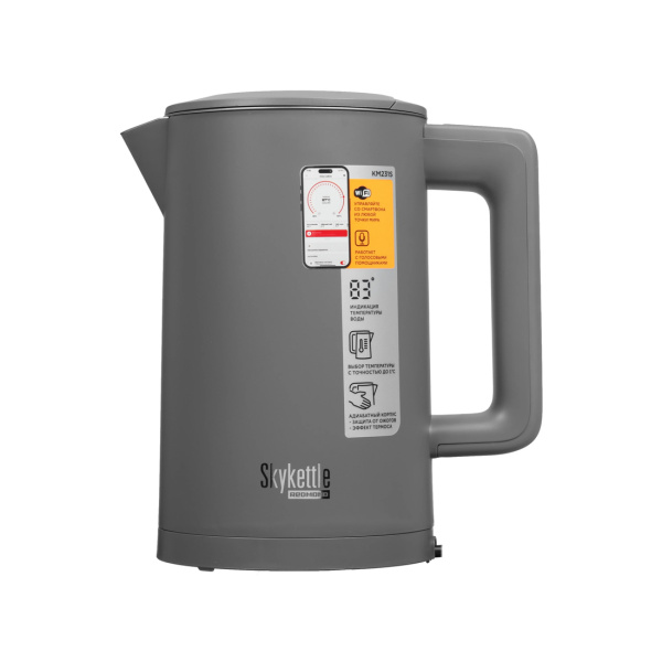 Чайник электрический Редмонд SkyKettle KM231S Серый в интернет магазине Stels.kz
