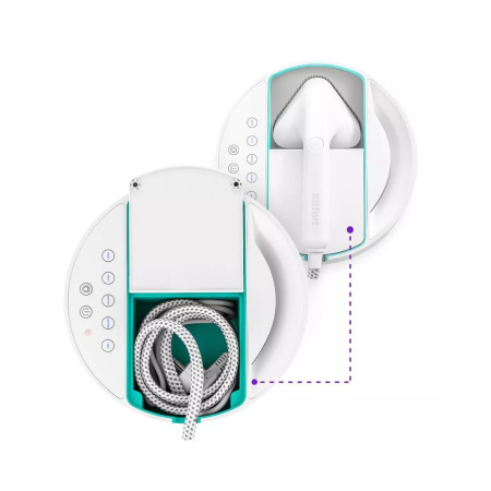 Отпариватель ручной Kitfort КТ-9110-3 бело-бирюзовый в интернет магазине Stels.kz