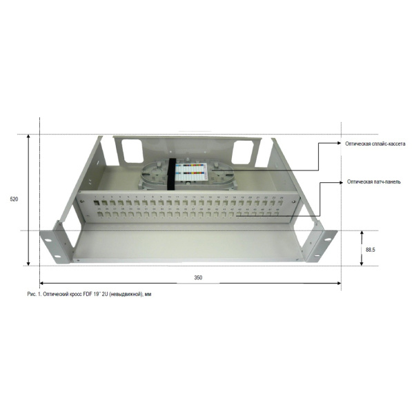 Кросс FDF 19" 2U SC/LC 48port в интернет магазине Stels.kz