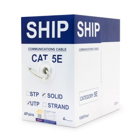 Кабель сетевой SHIP D135-P Cat.5e UTP 30В PVC в интернет магазине Stels.kz