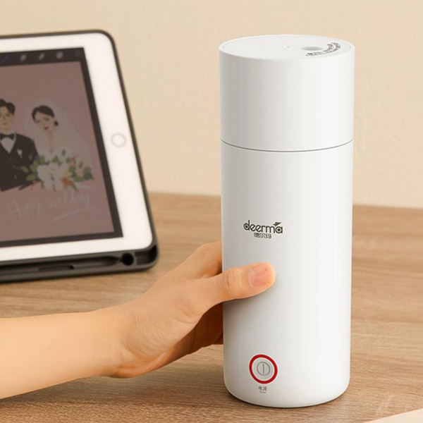Купить не дорого Термос с функцией подогрева Deerma Portable Heating Water Cup DEM-DR050 Белый в интернет магазине Stels.kz Термос с функцией подогрева Deerma Portable Heating Water Cup DEM-DR050 Белый в интернет магазине Stels.kz
