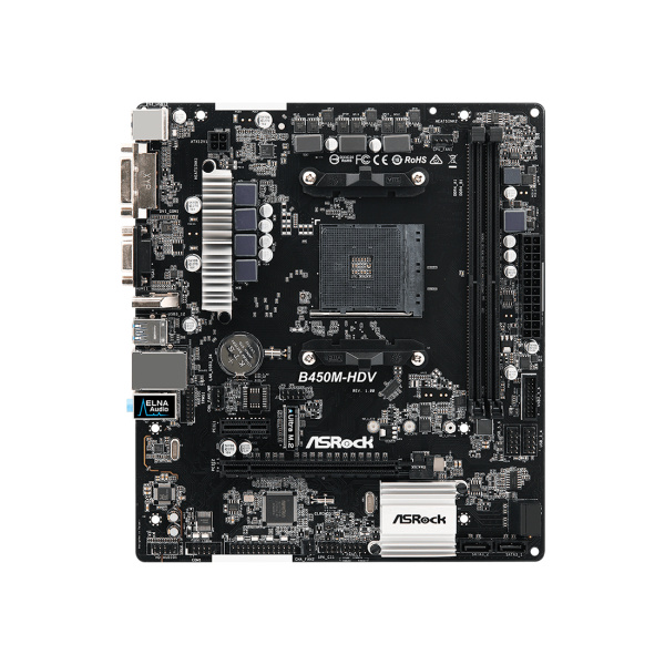 Купить не дорого Материнская плата ASRock B450M-HDV R4.0 в интернет магазине Stels.kz Материнская плата ASRock B450M-HDV R4.0 в интернет магазине Stels.kz