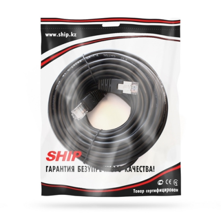 Патч Корд SHIP Cat.5e FTP LSZH RJ-45 10 м S4025BK1000-P в интернет магазине Stels.kz
