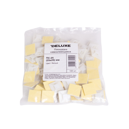 Площадка самоклеющаяся Deluxe ПС-25 (25х25) мм (100 штук в упаковке) в интернет магазине Stels.kz
