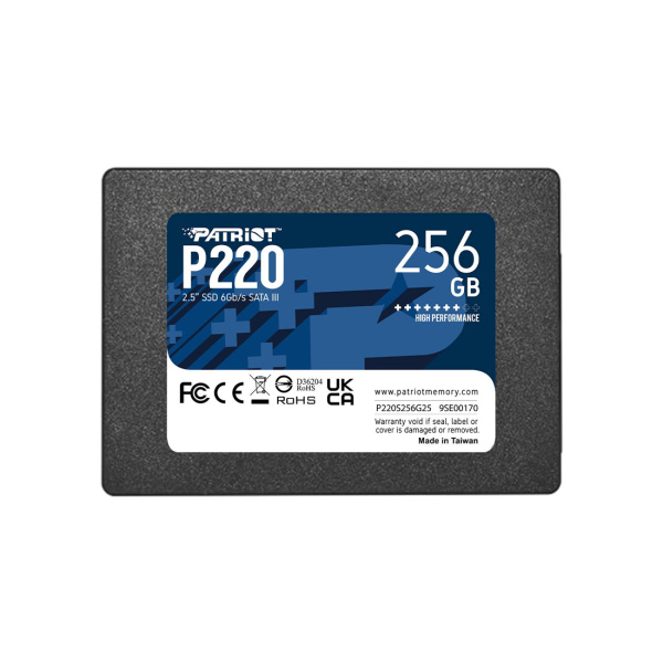 Твердотельный накопитель SSD Patriot P220 256GB SATA III Твердотельный накопитель SSD Patriot P220 256GB SATA III