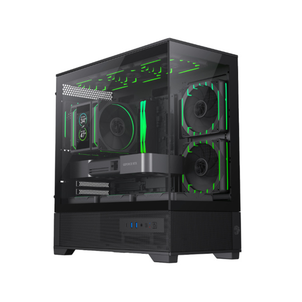 Компьютерный корпус Gamemax VISTA 2 MB Black без Б/П