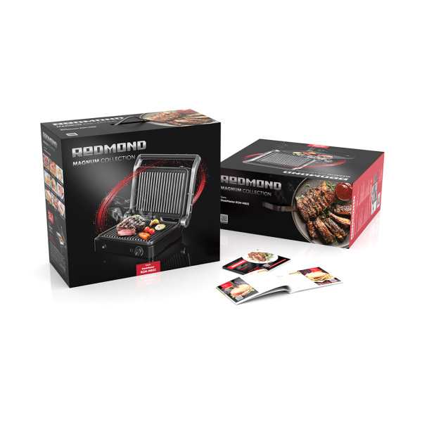 Купить не дорого Гриль Redmond SteakMaster RGM-M822 Черный/сталь в интернет магазине Stels.kz Гриль Redmond SteakMaster RGM-M822 Черный/сталь в интернет магазине Stels.kz