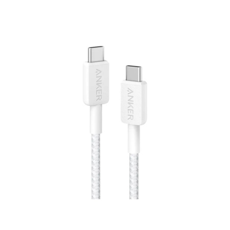 Интерфейсный кабель Anker 322 USB-C to USB-C Cable 2М (A81F6G21) Белый в интернет магазине Stels.kz