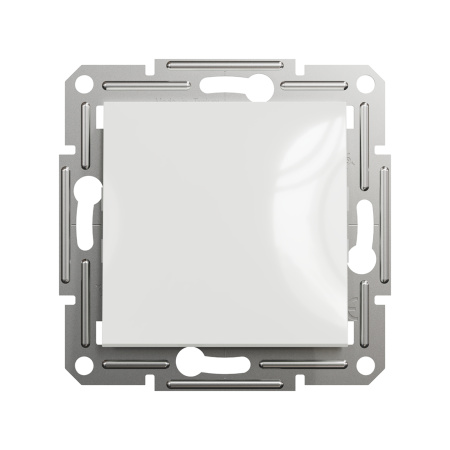 Выключатель одноклавишный SE EPH0570121 Asfora перекрестный механизм белый в интернет магазине Stels.kz