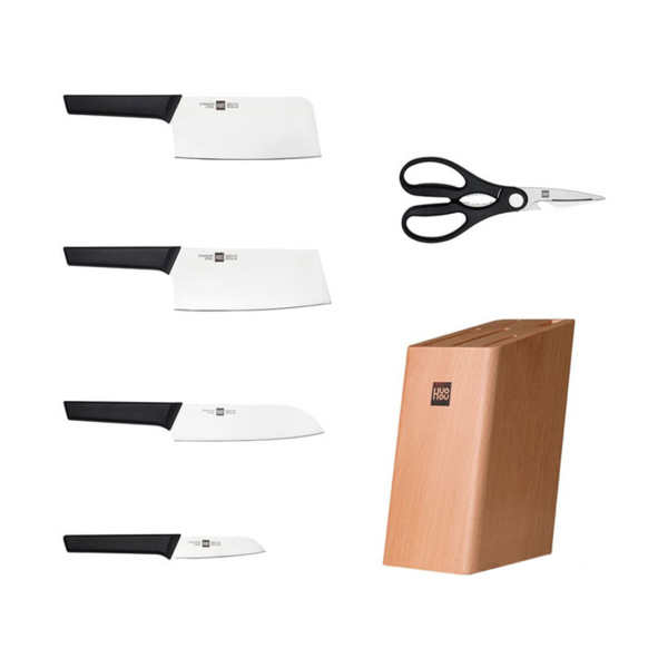 Купить не дорого Набор ножей HuoHou Hot Youth Edition Kitchen Knife 6 Piece Set Beech Wood Edition в интернет магазине Stels.kz Набор ножей HuoHou Hot Youth Edition Kitchen Knife 6 Piece Set Beech Wood Edition в интернет магазине Stels.kz