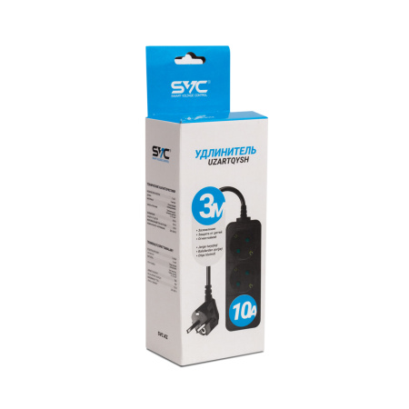 Удлинитель SVC GXC3S-30M 3 м. 220 в. в интернет магазине Stels.kz