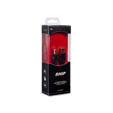 Интерфейсный кабель A-B SHIP SH7013-1.5B Hi-Speed USB 2.0 30В в интернет магазине Stels.kz