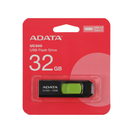 USB-накопитель ADATA ACHO-UC300-32G-RBK/GN 32GB в интернет магазине Stels.kz