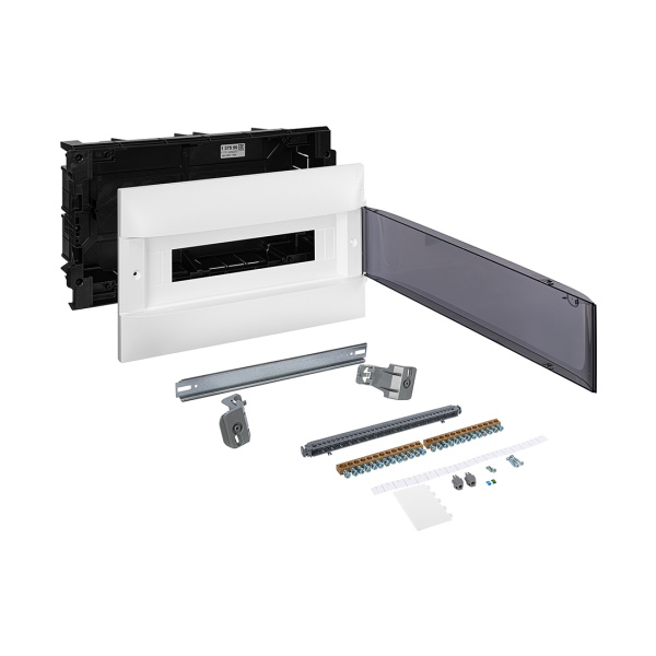 Щит встраиваемый Legrand Practibox S 1х18 IP40 Дымчатая дверь в интернет магазине Stels.kz