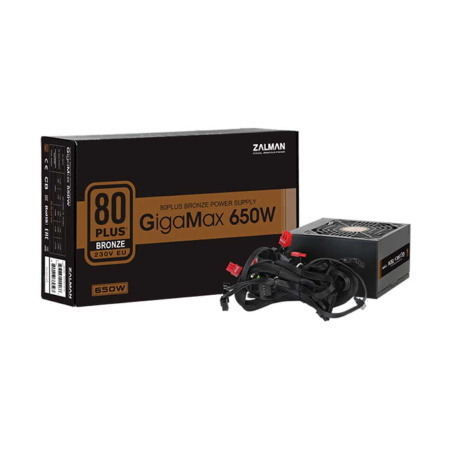 Блок питания Zalman GigaMax 650W ZM650-GVⅡ Bronze в интернет магазине Stels.kz