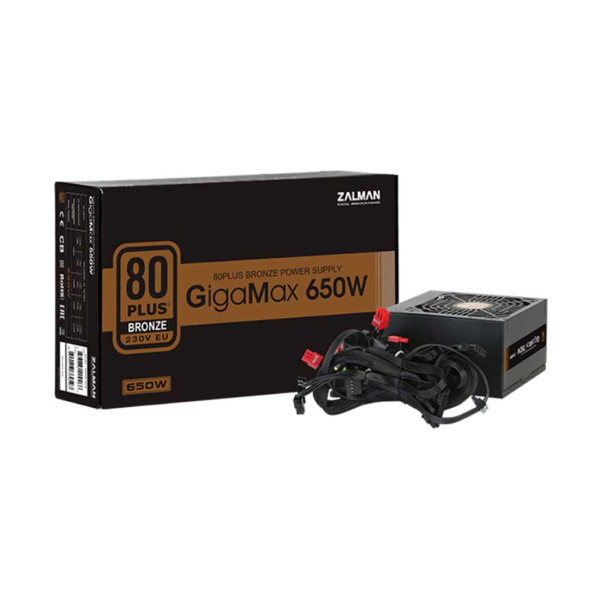 Блок питания Zalman GigaMax 650W ZM650-GVⅡ Bronze в интернет магазине Stels.kz