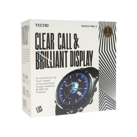 Смарт часы TECNO Watch Pro 2 WP02 Dark Grey в интернет магазине Stels.kz