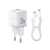 Адаптер питания Baseus Palm C+U 20W EU White ( в комлпекте кабель Type-c) (P10111608213-01) в интернет магазине Stels.kz