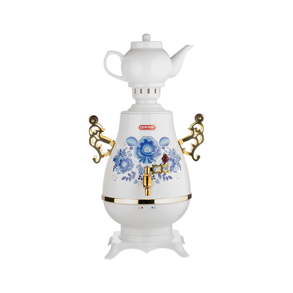 Купить не дорого Самовар Centek CT-0092 A (белый/рисунок/золото) в интернет магазине Stels.kz Самовар Centek CT-0092 A (белый/рисунок/золото) в интернет магазине Stels.kz