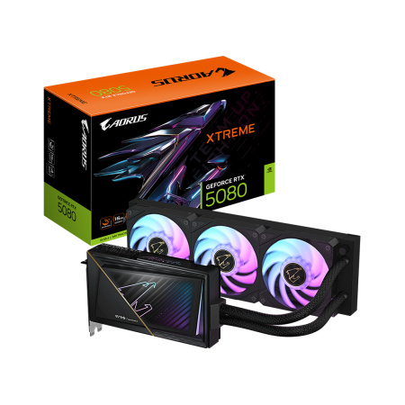 Видеокарта Gigabyte (GV-N5080AORUSX W-16GD) RTX5080 AORUS XTREME WATERFORCE 16G в интернет магазине Stels.kz