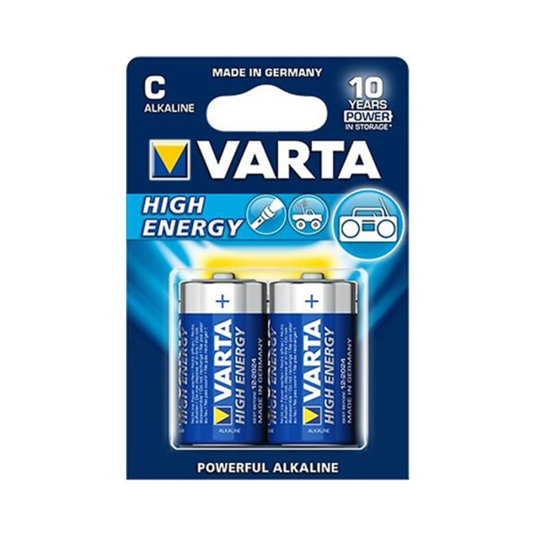 Батарейка VARTA High Energy (LL Power) Baby 1.5V - LR14/ C 2 шт. в блистере в интернет магазине Stels.kz