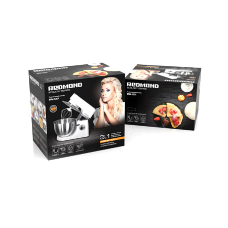 Планетарный миксер Redmond RFM-5301 Белый/Хром в интернет магазине Stels.kz
