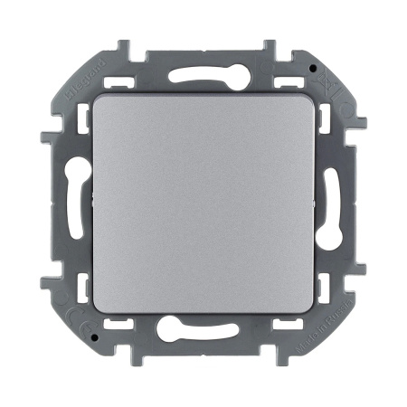 Переключатель перекрёстный одноклавишный Legrand 673682 Inspiria с/у алюминий в интернет магазине Stels.kz