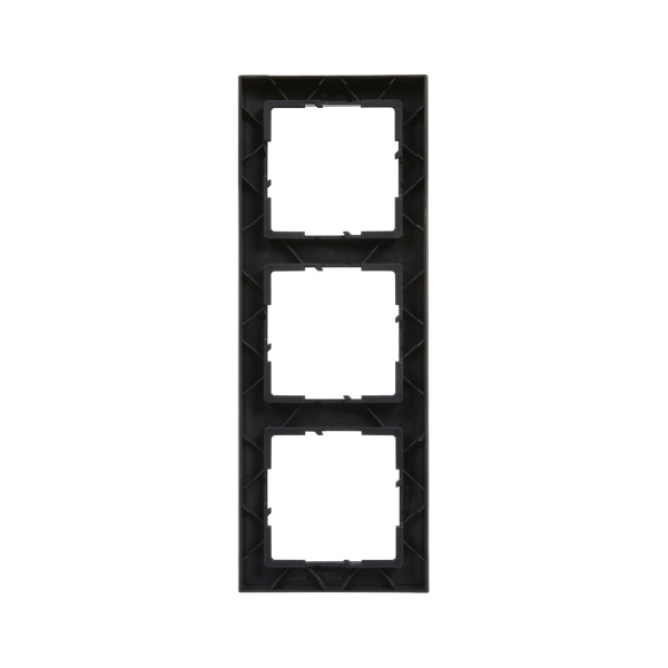 Рамка декор. универсальная 3-постовая Suno Антрацит