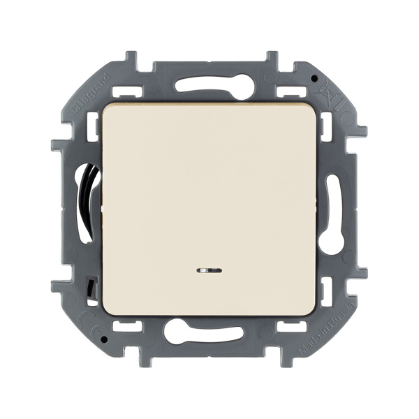 Выключатель одноклавишный с подсветкой/индикацией Legrand 673611 Inspiria с/у 10 А ~250В безвинтовы в интернет магазине Stels.kz