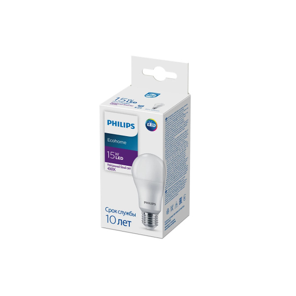 Лампа Philips Ecohome LED Bulb 15W 1450lm E27 840 RCA в интернет магазине Stels.kz