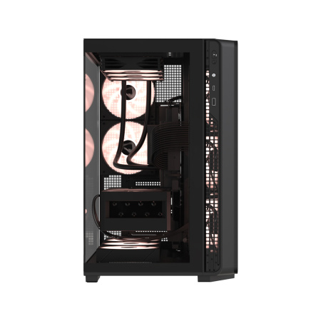 Компьютерный корпус Formula V Crystal Z7 PA Black без Б/П в интернет магазине Stels.kz