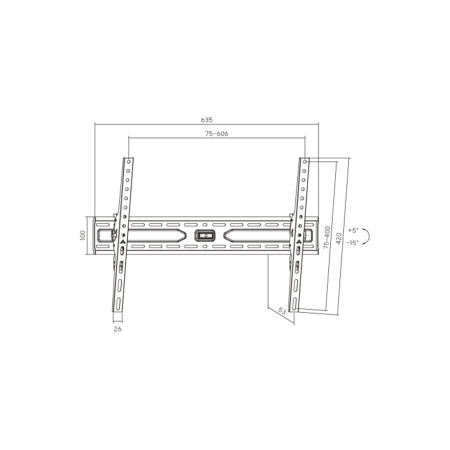 Кронштейн Brateck KL36-46T для ТВ и мониторов, 37"-86" в интернет магазине Stels.kz