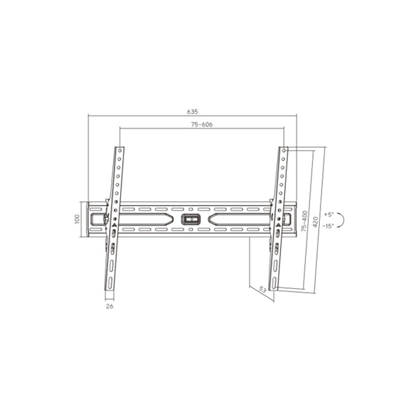 Кронштейн Brateck KL36-46T для ТВ и мониторов, 37"-86" в интернет магазине Stels.kz