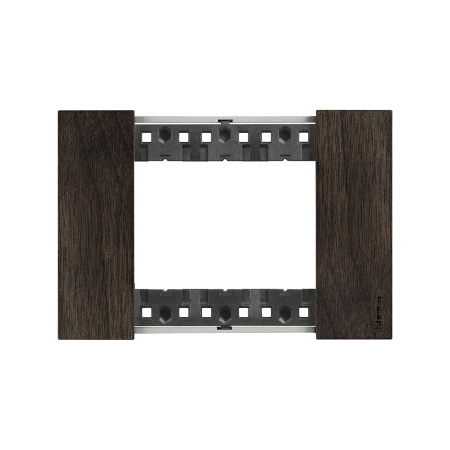 Рамка декоративная Bticino KA4803LG Living Now 3 модуля "Орех" в интернет магазине Stels.kz